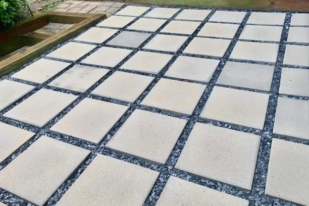 concrete paver patio