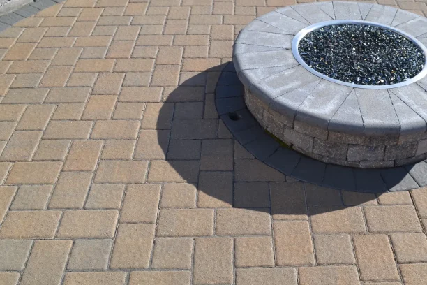 interlocking paver patio