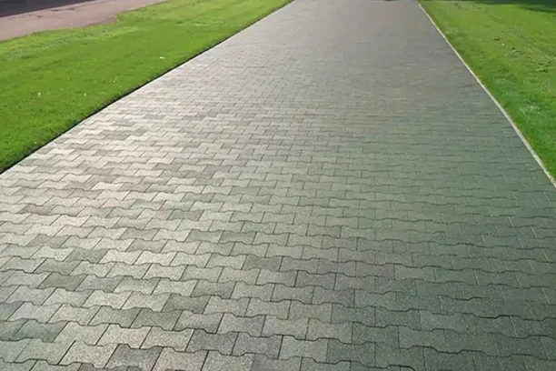 Rubber Paver Walkway
