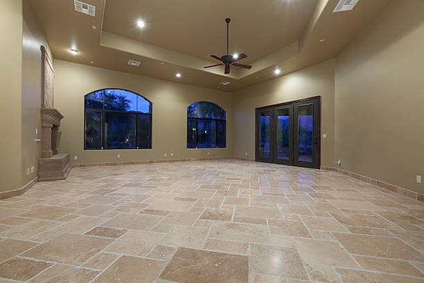 Travertine Tile Floor Repair